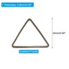 Unique Bargains Jewelry Handmade Triangle Earrings Beading Hoop 30 Pcs - 2 of 4