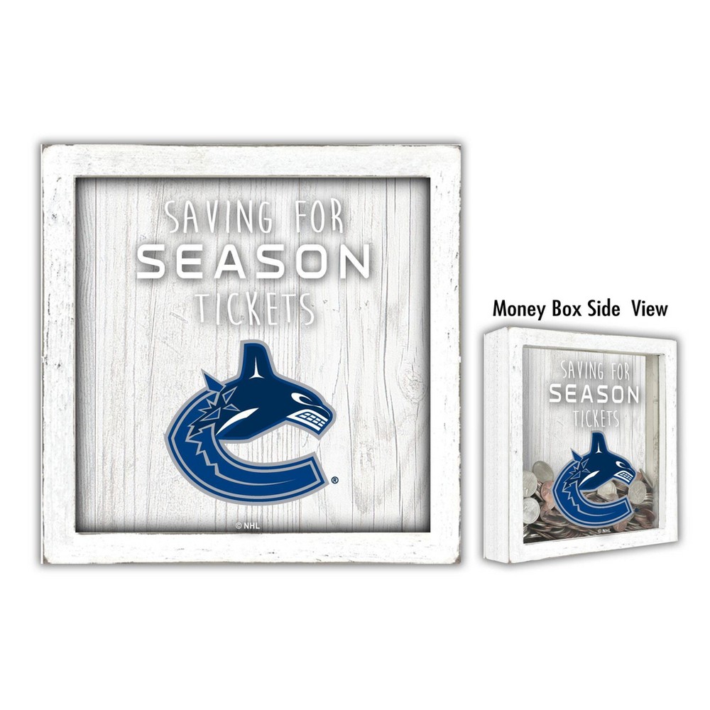 NHL Vancouver Canucks Saving for Tickets Money Box