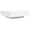 vidaXL Coffee Table White 39.4 in.x39.4 in.x12.2 in. Engineered Wood - 2 of 4