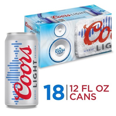 Coors Light Beer - 18pk/12 fl oz Cans