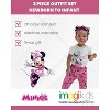 Disney Minnie Mouse Mickey Mouse Marie Baby Girls Bodysuit Pants and Headband 3 Piece Outfit Set Newborn to Infant - 3 of 4