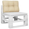 vidaXL Pallet Cushion Beige 23.6"x15.7"x4.7" Fabric - 3 of 4