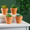 Juvale 2.5 Inch Small Terracotta Pots, Terra Cotta Decor with Drainage Hole, Paintable Pottery Clay Planter for Succulents, Flower Garden - 2 of 4