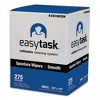 HOSPECO Easy Task A100 Wiper, Center-Pull, 1-Ply, 10 x 12, White, 275 Sheets/Roll with Zipper Bag - 3 of 4