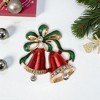 Unique Bargains Christmas Brooches YNCP1927 Alloy Dripping Wax Red 1.18"x1.26" 1 Pc - 2 of 4