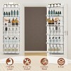 Syemin Utility Storage Shelves 6-Tier Over the Door Pantry Organizer, Door Spice Rack, Hanging Heavy-Duty Door Storage Shelf, White, 17.1"*6.1"*50.2" - 3 of 4