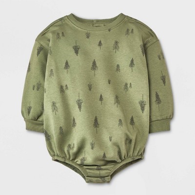 Image of Grayson Collective Baby Boys' Bubble Romper - Green 3-6M