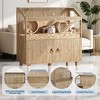 Hamster Cage, Wooden Small Pet House with Storage Cabinet, Acrylic ...