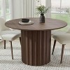 Dovelina 46" Round Dining Table Modern Wood Kitchen Table Dining Room Table for 4 People - 2 of 4