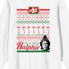 A Christmas Story Holiday Pattern With Ralphie Women's White Crew Neck Sweatshirt - 2 of 3