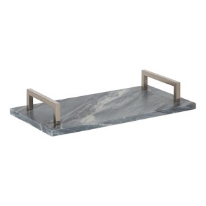Kate and Laurel Graycott Tray, 8x16, Gray - 1 of 4