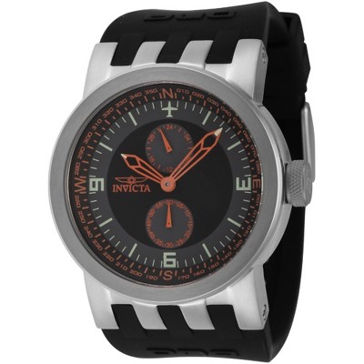 Invicta 44226 Men's DNA Black and Grey Dial Silicone Strap Watch