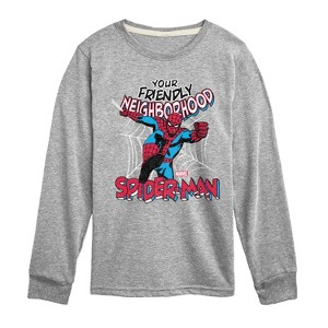 Boys' - Marvel - Friendly Neighborhood Long Sleeve Graphic T-Shirt - 1 of 4