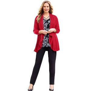 Catherines Women's Plus Size Anywear Cascade Jacket - 1 of 4