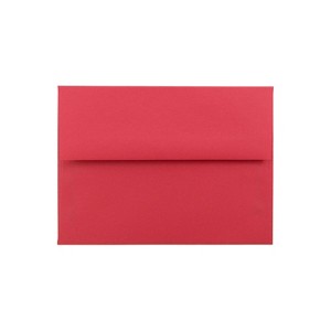JAM Paper A6 Colored Invitation Envelopes 4.75 x 6.5 Red Recycled 67503H - 1 of 4