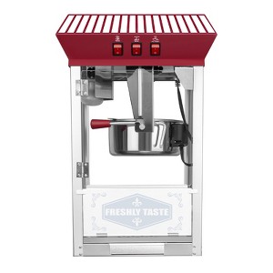 Infurnic Popcorn Poppers, with Kettle and Warming Deck, Kitchenware for Family Gatherings, Red, 15.16"*13.19"*23.82" - 1 of 4