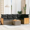 vidaXL Garden Sofa Set Grey - 2 of 4