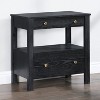 GDFStudio Hawthorne 25" Modern 2 Drawer Nightstand - 2 of 4