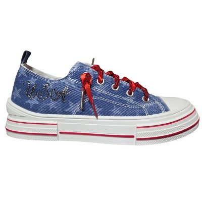 Женские кроссовки Very G Womens Aman USA Lace Up Canvas Sneaker, Dark Denim (8.5) — фото 2