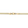 Black Bow Jewelry 3mm, 14k Yellow Gold, Solid Herringbone Chain Necklace - 4 of 4