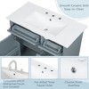 Christopher Knight Home Timeus 36" Modern Bathroom Vanity with Ceramic Sink, Drawers - 4 of 4