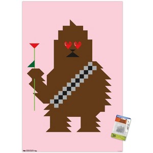 Trends International Star Wars: Saga - Chewbacca Hearts Unframed Wall Poster Prints - 1 of 4