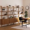 Nathan James 71.9" Set of 4 Jasper Wood Fluted Bookshelf Light Brown - 2 of 4