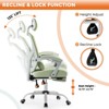 DOMETOUR Gaming Ergonomic Foot Rest Reclining, High Back Mesh Home Office Computer Desk Chair - 3 of 4