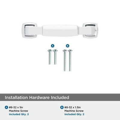 Amerock Stature 3 inch (76mm) Center-to-Center Polished Chrome Cabinet Pull