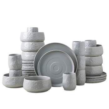 Stone by Mercer Project Shosai Stoneware 32-Piece Dinnerware Set