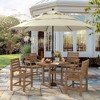 Square Outdoor Dining Tables for 4, HDPS Weather Resistant Patio Dining Table, 35" Outdoor Tables with 1.96" Umbrella Hole - 4 of 4