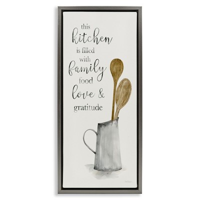 Stupell Industries This Kitchen Family Phrase, 11" x 25"