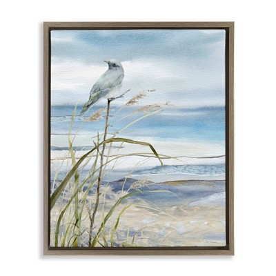 Stupell Industries Bird on Beach Shore, 17" x 21"