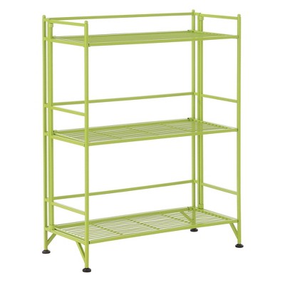 32.5"  Breighton Home FlexiSpace 3-Tier Wide Foldable Metal Shelf
