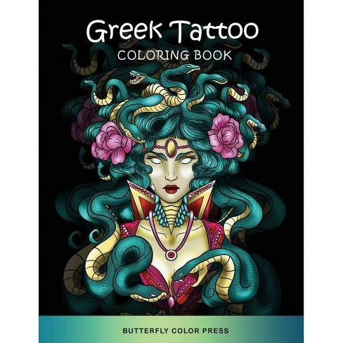 Download Greek Tattoo Coloring Book By Butterfly Color Press Paperback Target