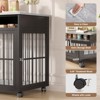 39.4" Dog Crate for Medium & Large Breed, Dog Kennel Furniture, Wooden End Table Pet Cage - 4 of 4