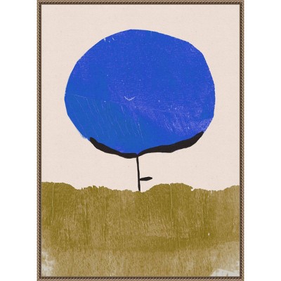 Amanti Art Blue Flower by Alisa Galitsyna Framed Canvas Wall Art