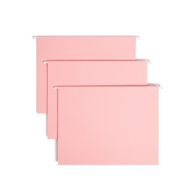 Smead Hanging File Folder with Tab, 1/5-Cut Adjustable Tab, Letter Size, 25 per Box