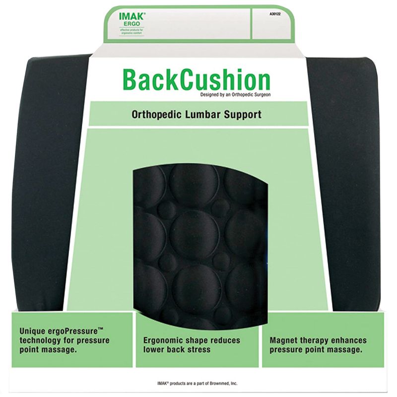 Brownmed IMAK Ergo Back Cushion and Lumbar Support - Black, 2 of 5
