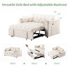 58" 4-in-1 Multi-Functional Sofa Bed with Cup Holder & USB Port - Convertible Sleeper for Small Spaces - 4 of 4
