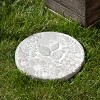 Sullivans 11" Floral Stepping Stone, Cement - image 3 of 3