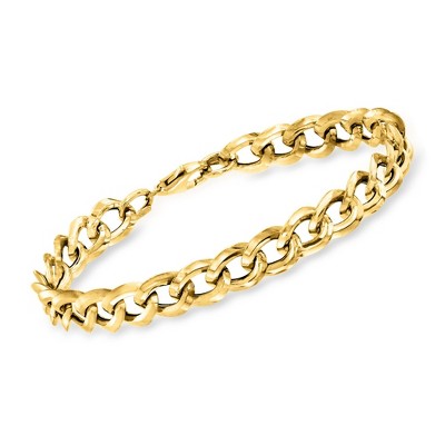 Ross-Simons Italian 14kt Yellow Gold Curb-Link Bracelet