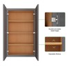 LOVMOR in Plywood Soft Close Kitchen Wall Cabinet with 2 Doors and Adjustable Shelves for Kitchen, Bathroom, Living Room,Study - 4 of 4