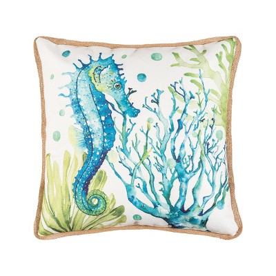 C&F Home 18" x 18" Sea Life Embroidered Throw Pillow