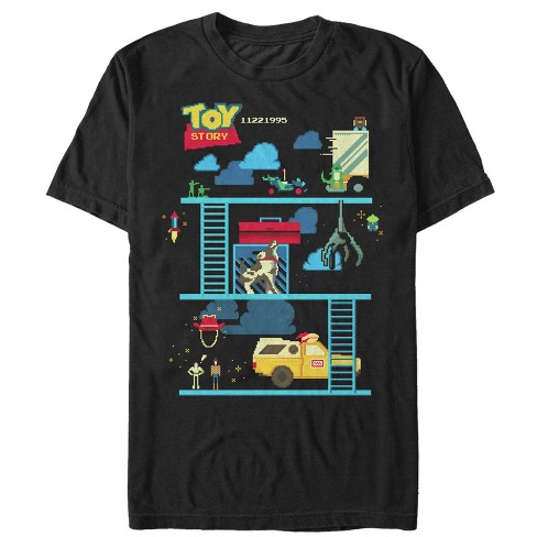 Men's Toy Story Video Game High Score T-shirt - Black - Large : Target