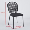 PAGED  Set of 4  Modern Sennit Dining Chairs,Armless Chairs for Kitchen,Living Room - 3 of 4