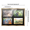 PosterPalooza | Metallic Gold Bronze Finish Collage Frame - Black Mat, 20 Frame Sizes, UV Acrylic - 2 of 4