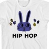 Bunny Bros Hip Hop Cartoon Bunny Crew Neck Short Sleeve Boys' White T-shirt - 2 of 3