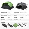 EchoSmile Green 4-Person Nylon Dome Tent - 3 of 4