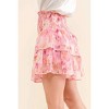 Women's Printed Lurex Tiered Skort - And The Why - 2 of 4